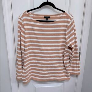 Jcrew classic mariner boatneck striped long sleeve top